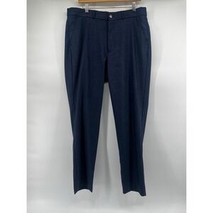 State Liberty Athletic Fit Stretch Suit Pants Men's Sz 36 Blue Preppy Office